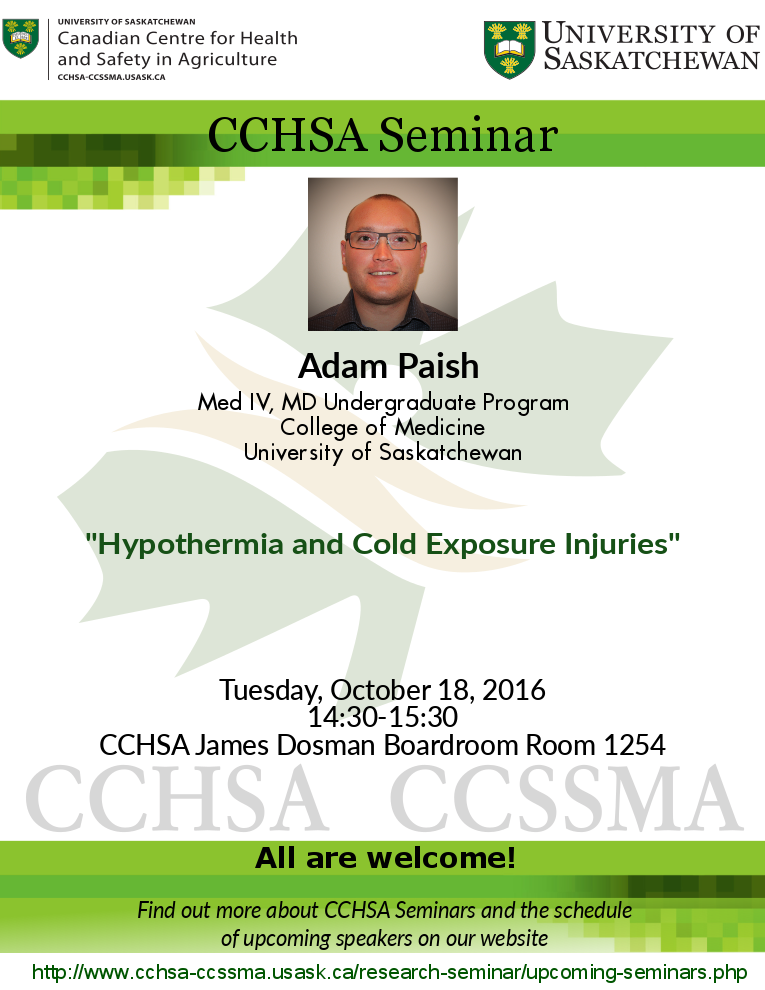 Weekly Seminar: Hypothermia and Cold Exposure Injuries - Canadian ...