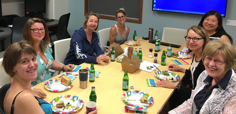 Lunch meeting with members of the RaDAR Team and Drs. Blackberry and Farmer.