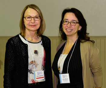 Dr. Debra Morgan (left) and keynote presenter Dr. Jenny Basran (right)