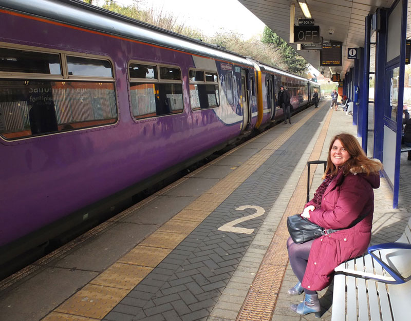 Travelling by train from Manchester, England, to Stirling, Scotland, with Dr. Anthea Innes