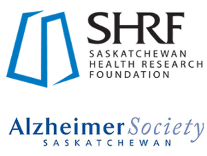image of SHRF logo and Alzheimer Saskatchewan logo