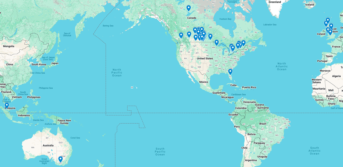 map of attendees locations for 2025